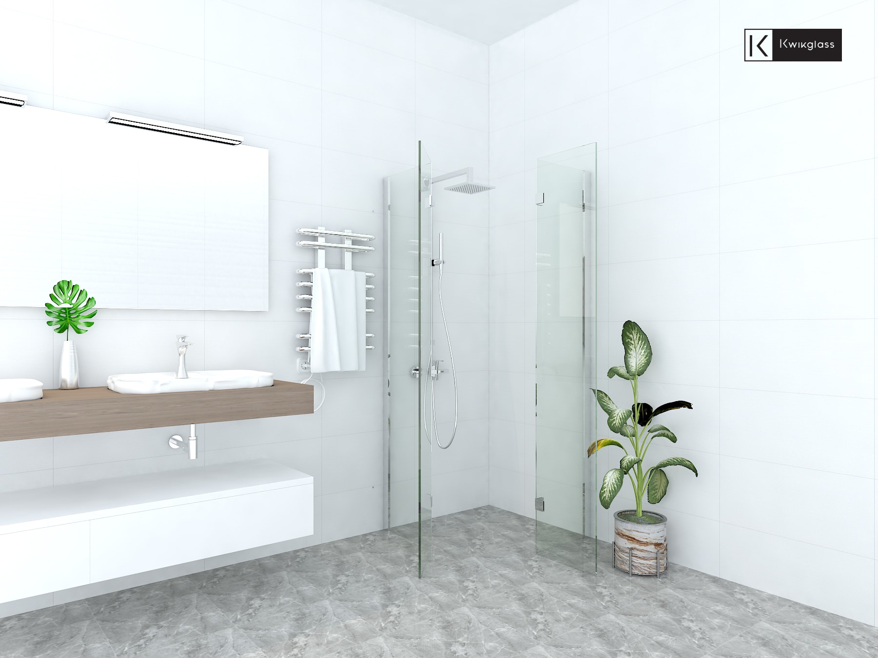 Concertina-Twin-Door-Corner-Shower-Screens